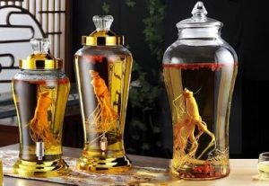 binh ngam rượu bau sam